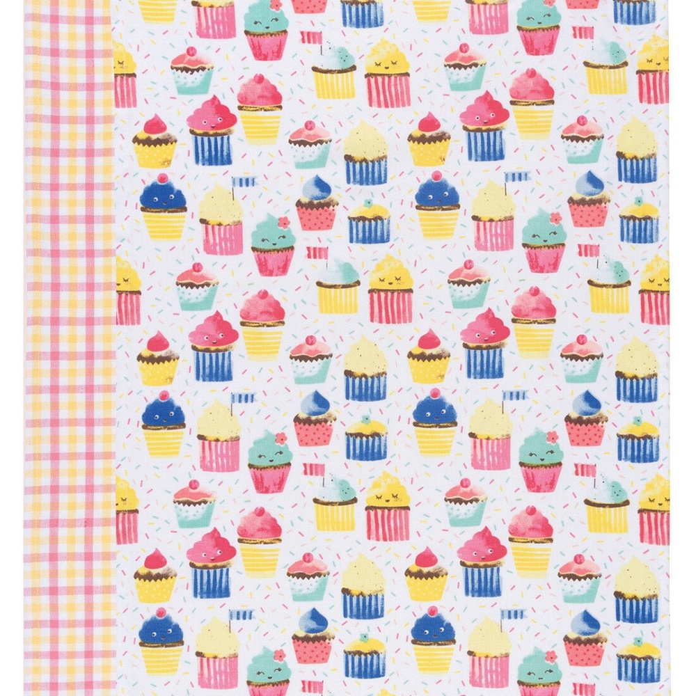 Cupcake Tea Towels Set of 2 Now Designs NWT